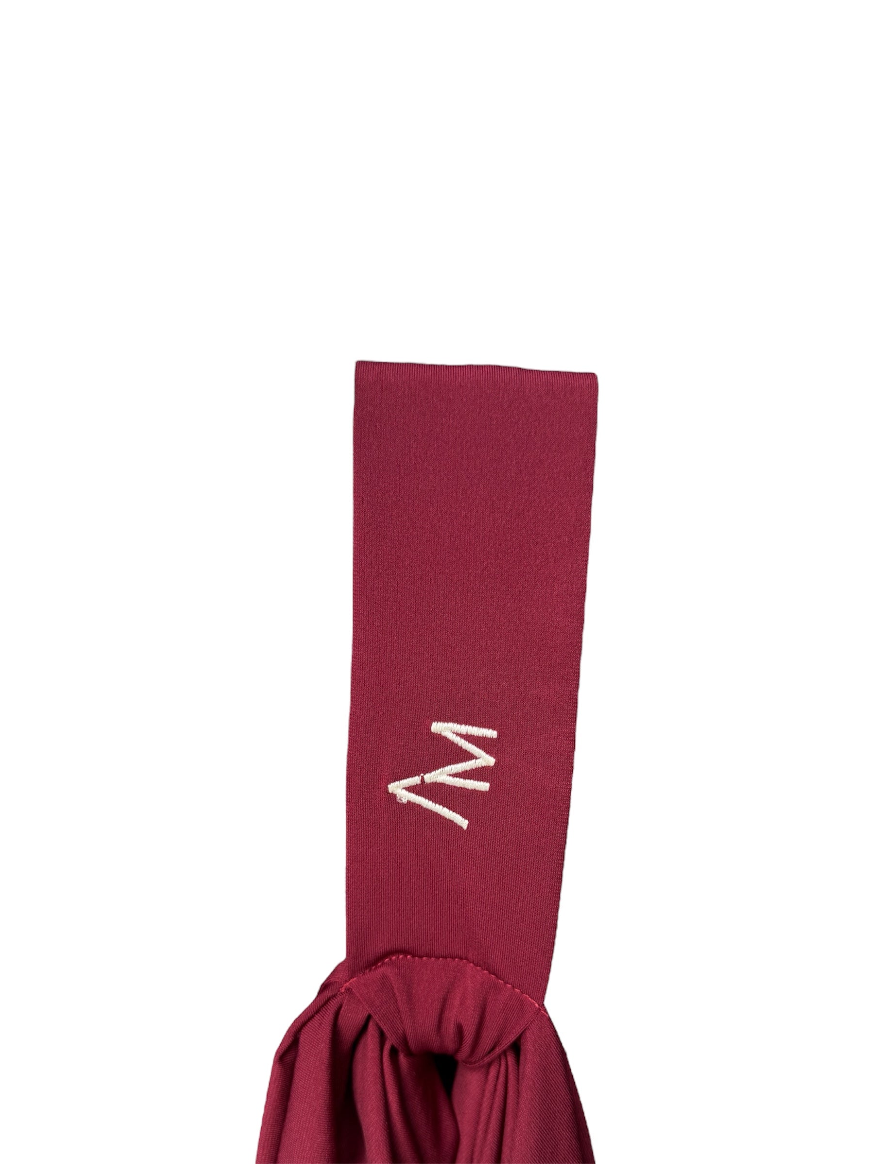 Bonnet broderie bordeaux
