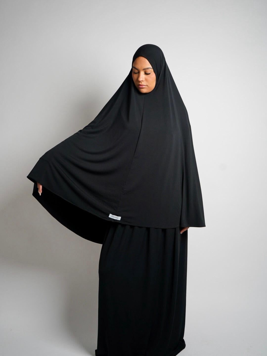 Set khimar et jupe noir