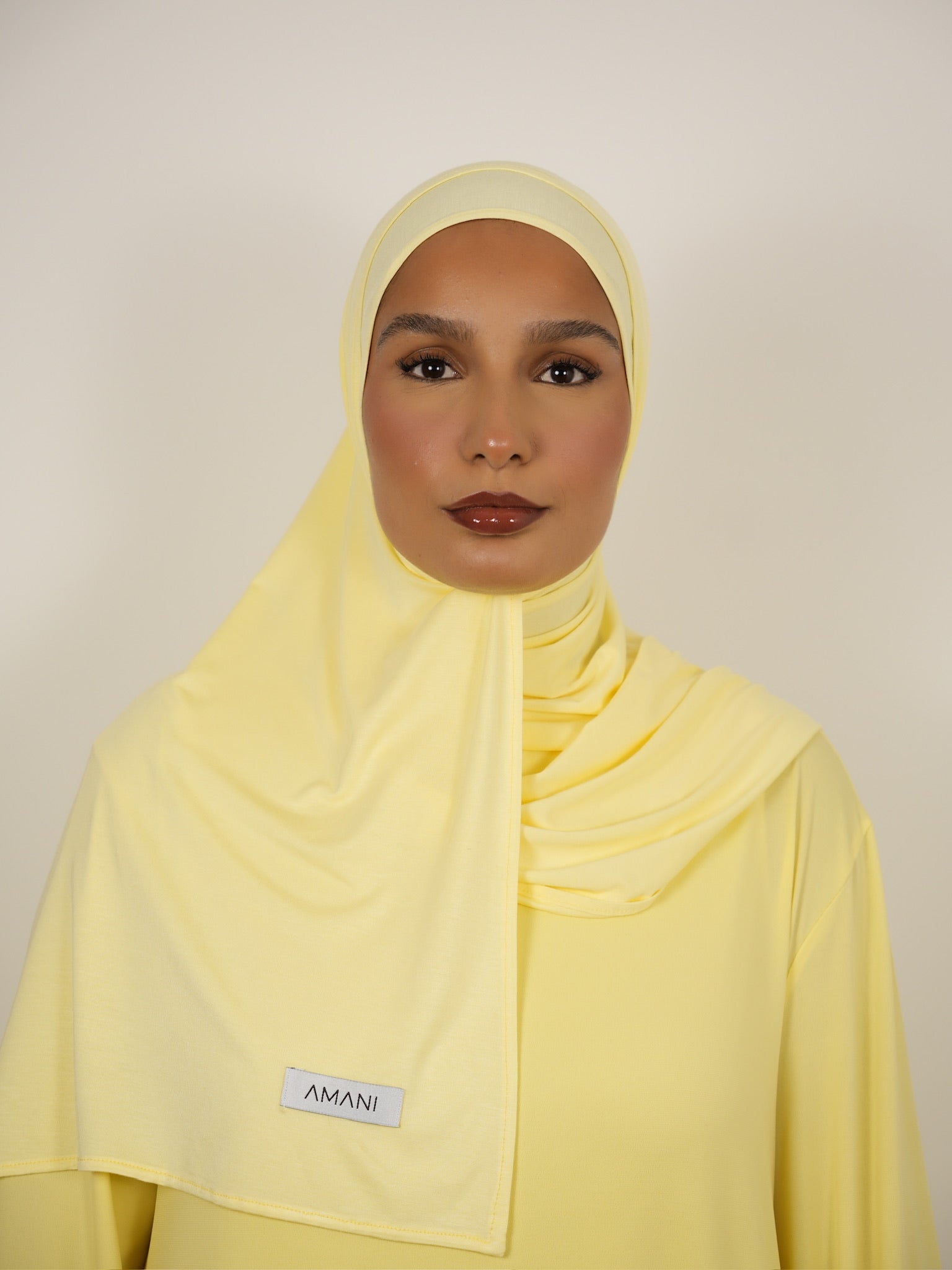 Hijab bambou Pastel Yellow
