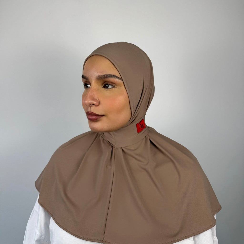 Premium jersey taupe/red