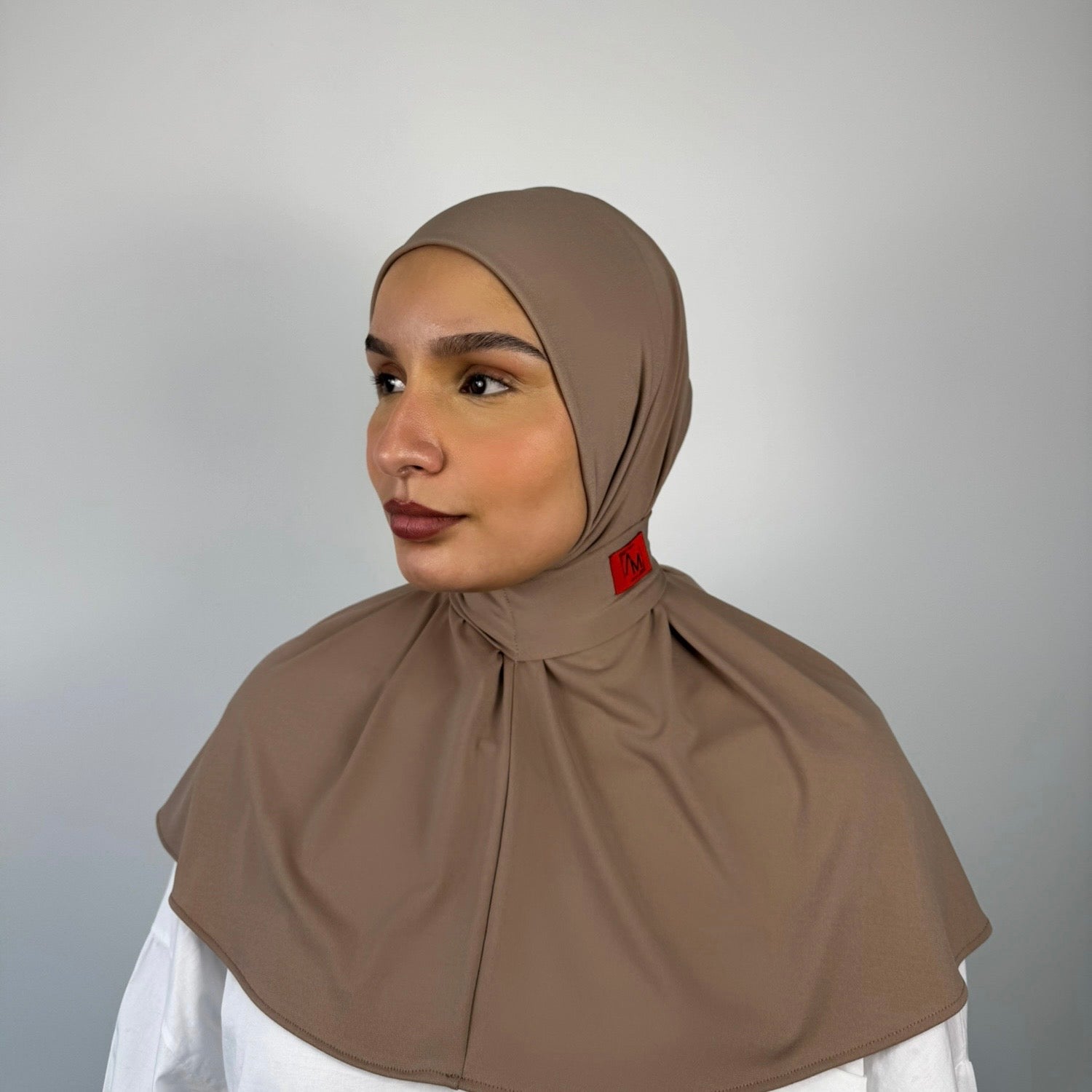 Premium jersey taupe/red