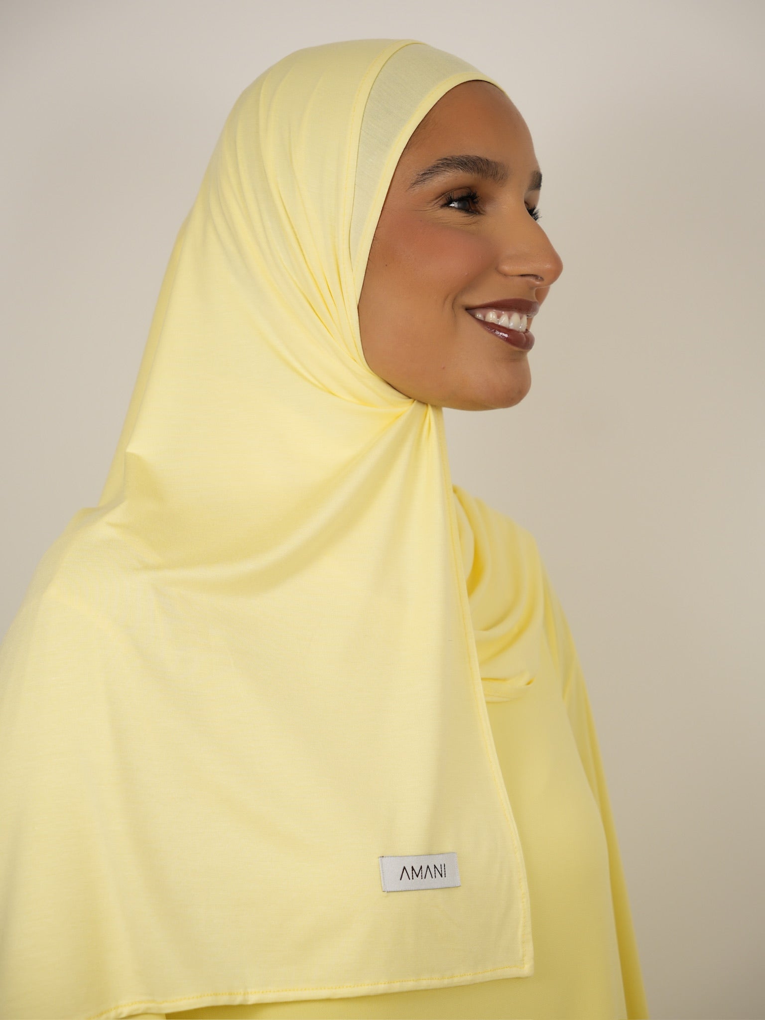 Hijab bambou Pastel Yellow