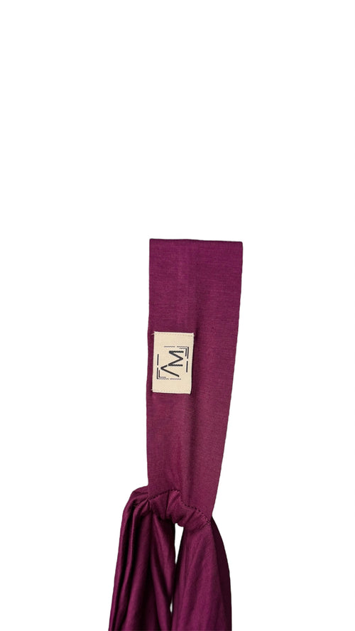 Bonnet bambou aubergine
