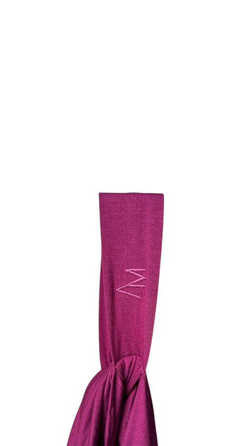 Bonnet bambou aubergine