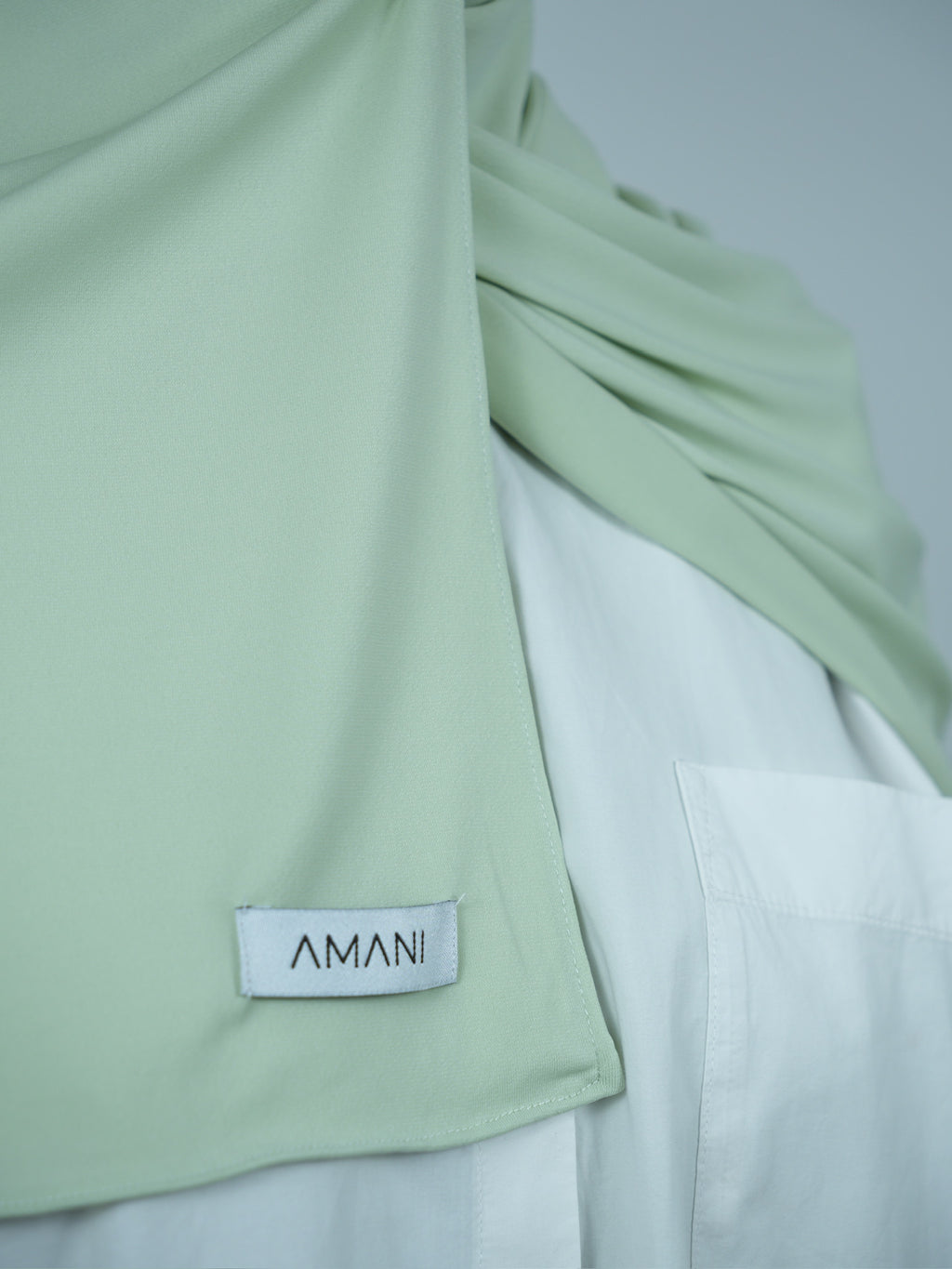 Hijab jersey premium Pastel green