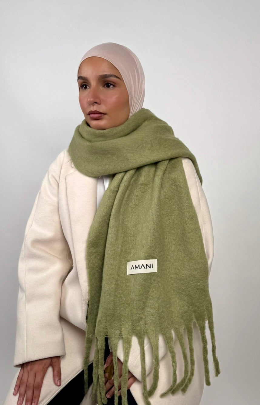 Écharpe Kaki