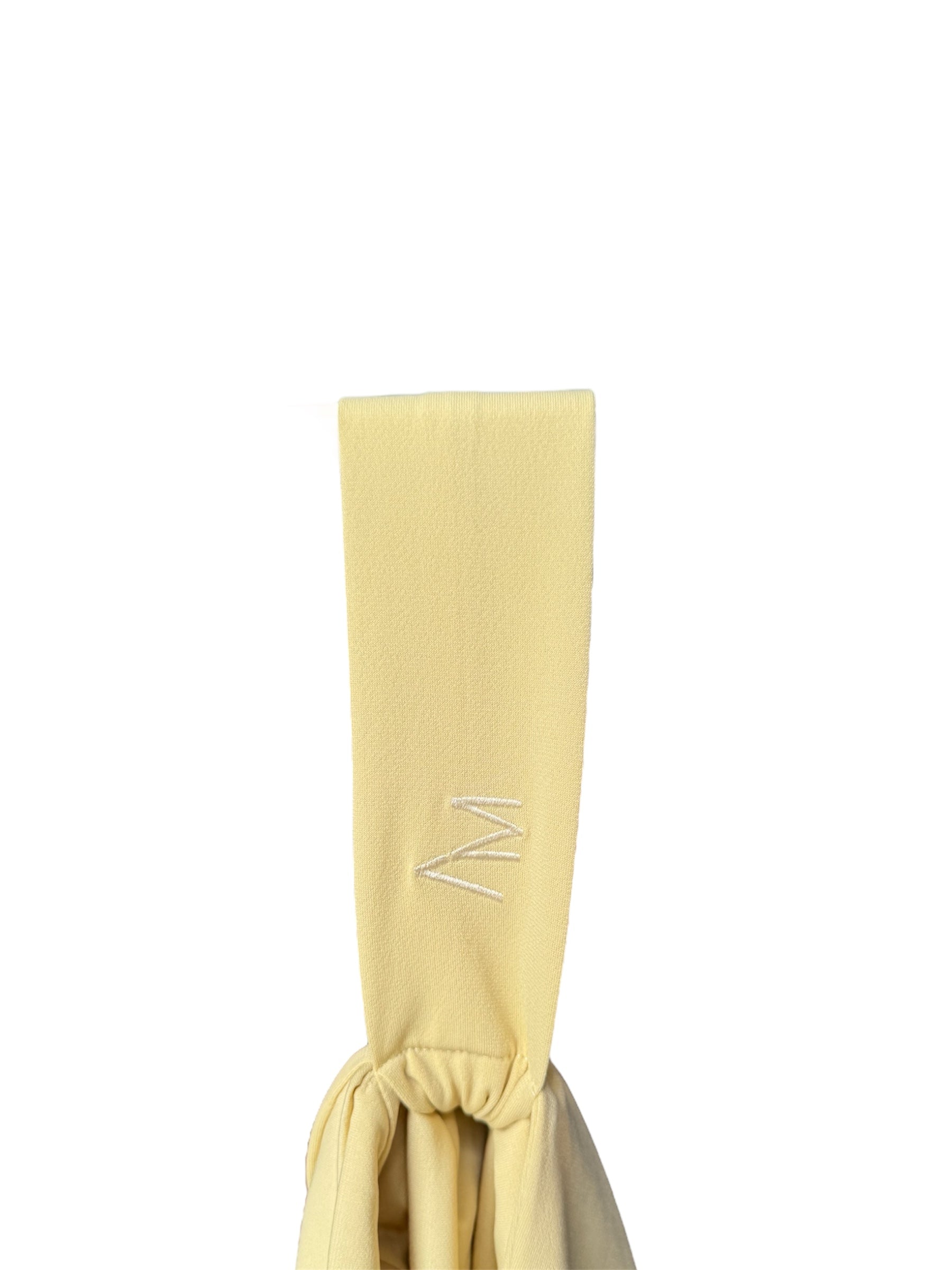 Bonnet broderie butter yellow
