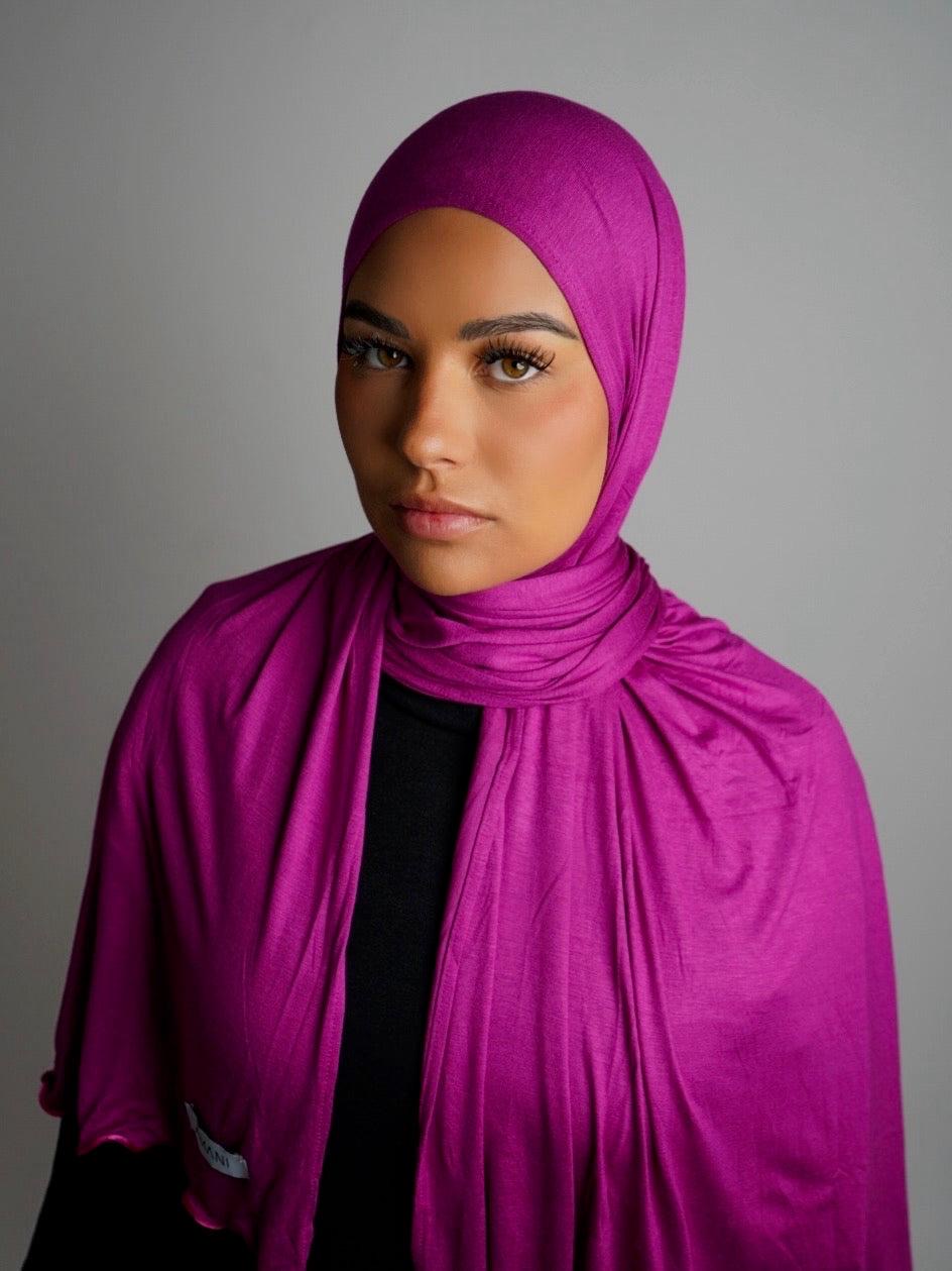 Jersey coton fuschia