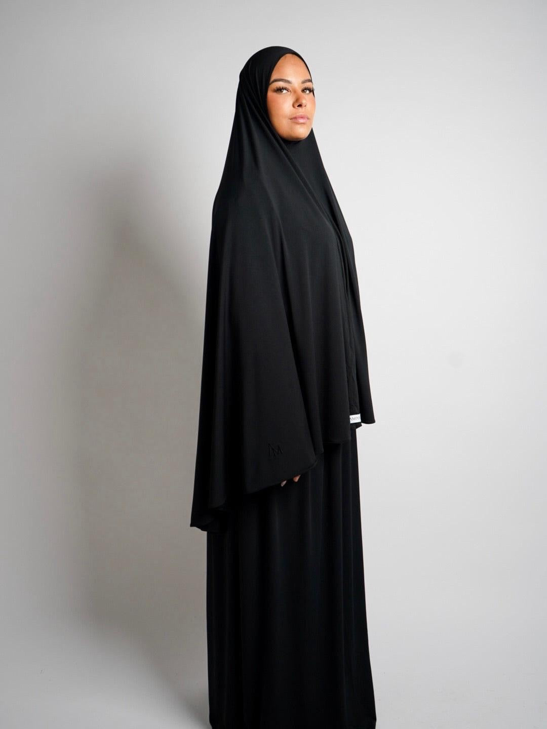 Set khimar et jupe noir